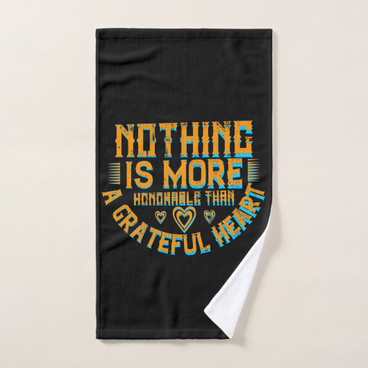 Dankdag - Een dankbaar hart is eervol Handdoek (Handdoek)