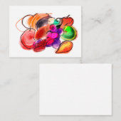 Dankdag eten notitiekaartje (Voorkant / Achterkant)