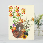 Dankdag feestdagenkaart (Staand voorkant)