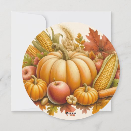 Dankdag Feestdagenkaart (Achterkant)