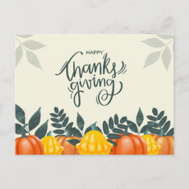 Dankdag Feestdagenkaart