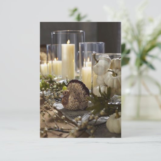 **DANKDAG FEESTJE OF DINER** UITNODIGING (Staand voorkant)