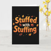 Dankdag Gevuld Met Vulling Herfstbladeren P Kaart (Gele Bloem)