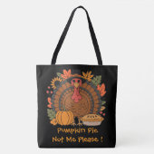 Dankdag, Grappige Kalkoen Kok, Gobble, Modern T Tote Bag (Voorkant)