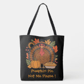 Dankdag, Grappige Kalkoen Kok, Gobble, Modern T Tote Bag (Achterkant)