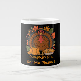 Dankdag, Grappige Kalkoen Kok, Gobble, Moderne Gi Grote Koffiekop