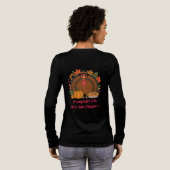 Dankdag, Grappige Kalkoen Kok, Gobble, Moderne Tre Tri-Blend Shirt (Achterkant)