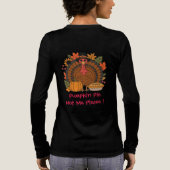 Dankdag, Grappige Kalkoen Kok, Gobble, Moderne Tre Tri-Blend Shirt (Achterkant)