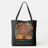 Dankdag, Grappige Kalkoenkok, Gobble, Modern Tote Bag (Achterkant)