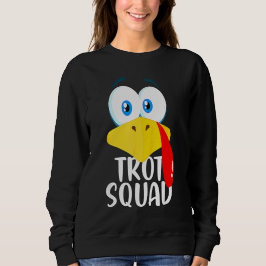 Dankdag Hardloopende Kalkoenentrot Squad 2 Trui (Voorkant)