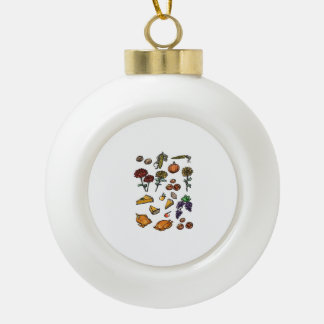 Dankdag herfst attributen Klassiek T-shirt Keramische Bal Ornament