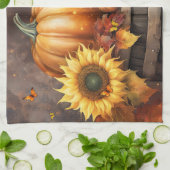 Dankdag Herfst Bladeren Theedoek (Gevouwen)