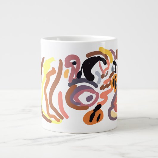 Dankdag herfst grote koffiekop (Voorkant)