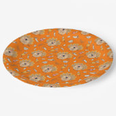 Dankdag Herfst Kalkoen Papieren Bordje (Gekanteld)