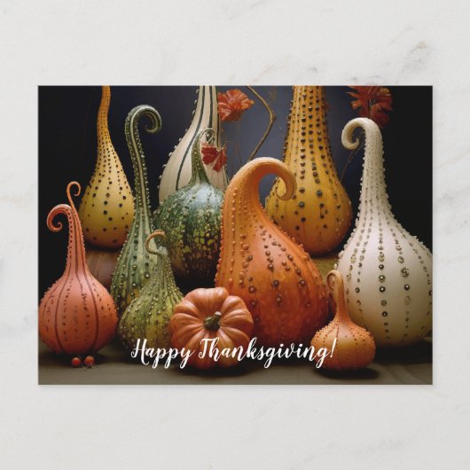 Dankdag Herfst Schilderij Briefkaart (Voorkant)