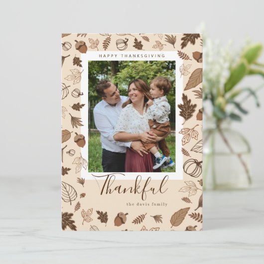 Dankdag Kaart (Staand voorkant)