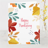 Dankdag  kaart (Gele Bloem)