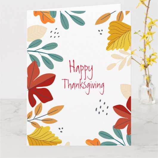 Dankdag  kaart (Gele Bloem)