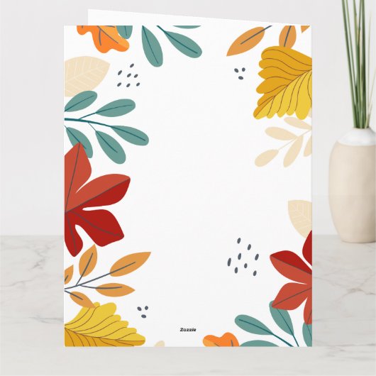 Dankdag  kaart (Achterkant)