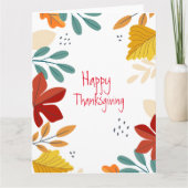 Dankdag kaart (Voorkant)