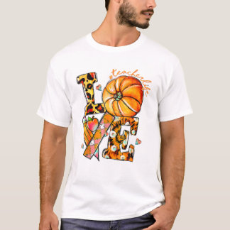 Dankdag Leraar Leven Pompoen T-shirt