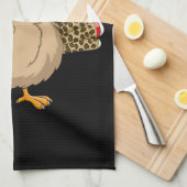 Dankdag Luipaard Kalkoen Dankdag Herfst  Theedoek (Quarter Fold)