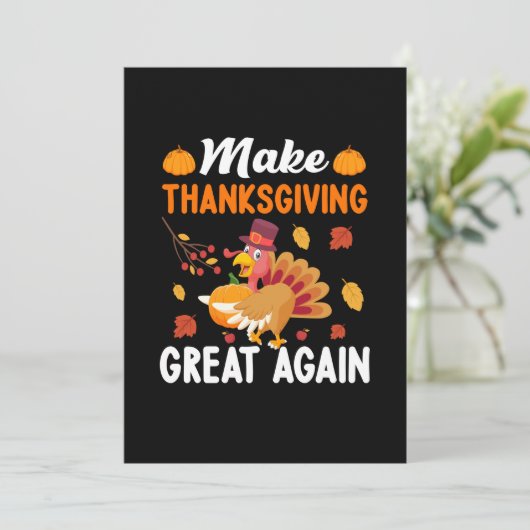 Dankdag Maak Dankdag Groot Opnieuw Kaart (Staand voorkant)