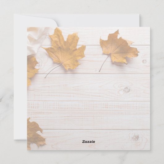 Dankdag met vrienden feestdagenkaart (Achterkant)