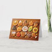 Dankdag Mooie Koekjes Geven Dank Dankbaar  Kaart (Voorkant)