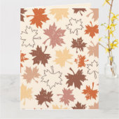 Dankdag ontwerp, herfst natuurlijke bladeren kaart (Gele Bloem)