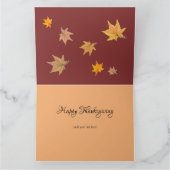 Dankdag Pompoen Waterverf Kaart (Binnen)