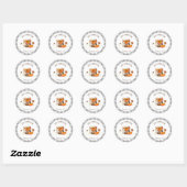 Dankdag ronde sticker (Vel)