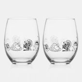 DANKDAG TRADITIONEEL WIJNGLAS ZONDER VOET (Achterkant)