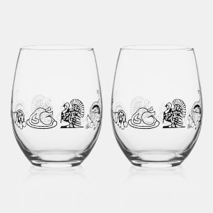 DANKDAG TRADITIONEEL  WIJNGLAS ZONDER VOET