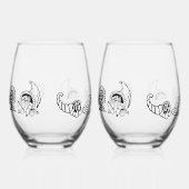 DANKDAG TRADITIONEEL WIJNGLAS ZONDER VOET (Links)