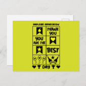 Dankdag voor werknemers   briefkaart (Voorkant / Achterkant)