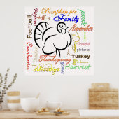 Dankdag woorden poster (Keuken)