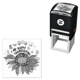 Dankdag Zelfinktende Stempel