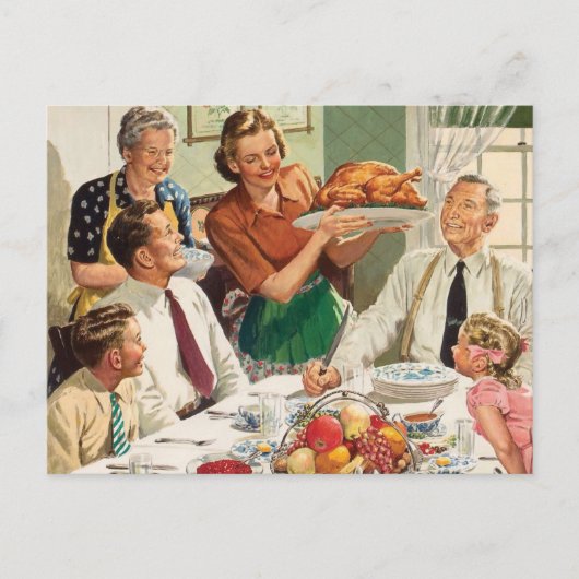 Dankdagdiner Briefkaart (Voorkant)