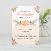 Dankdaginmetvrienden Kaart (Staand voorkant)