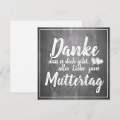Danke, dass es Dich gibt - moederdag - krijtbord (Voorkant / Achterkant)