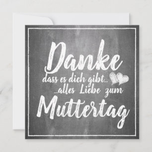 Danke, dass es Dich gibt - moederdag - krijtbord