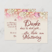 Danke, dass es dich gibt - Muttertag (Voorkant / Achterkant)