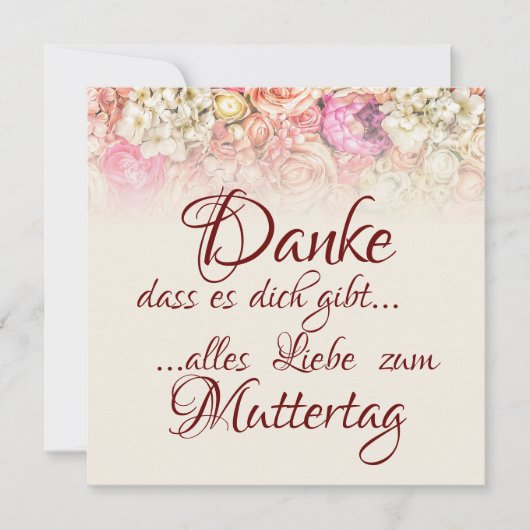 Danke, dass es dich gibt - Muttertag (Voorkant)