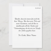 Danke, dass es dich gibt - Muttertag (Achterkant)