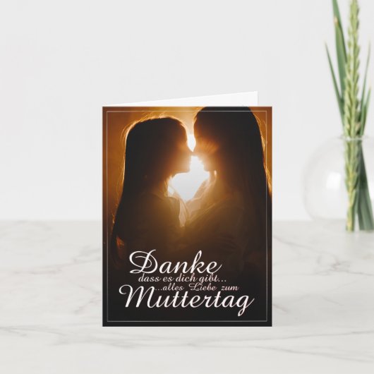 Danke, dass es dich gibt - Muttertag Kaart (Voorkant)