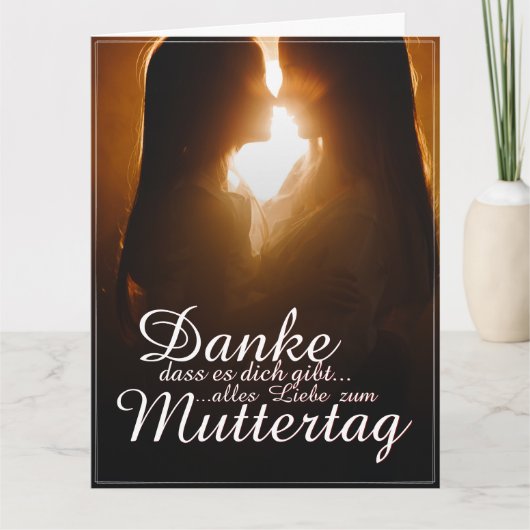 Danke, dass es dich gibt - Muttertag Kaart (Voorkant)