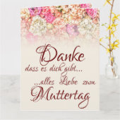 Danke, dass es dich gibt - Muttertag Kaart (Gele Bloem)