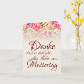 Danke, dass es dich gibt - Muttertag Kaart (Gele Bloem)