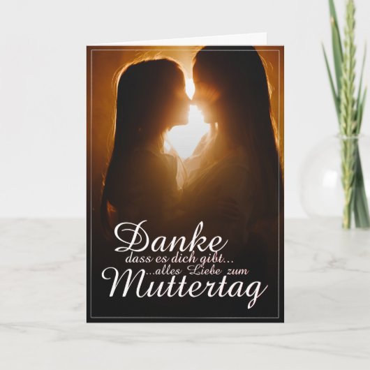 Danke, dass es dich gibt - Muttertag Kaart (Voorkant)